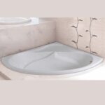 Leena Corner Bathtub Size 130x130cm Acrylic in UAE