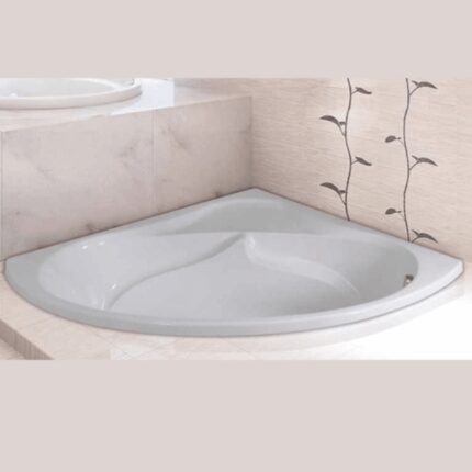 Leena Corner Bathtub Size 130x130cm Acrylic in UAE