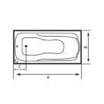Maha Acrylic Bathtub 170 X 70
