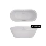 Upgrade your bathing experience with the Sanitech Nexa Acrylic Bathtub in UAE