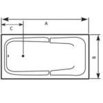 Relax Acrylic Bathtub