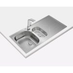 AXO Inset Reversible Stainless Steel Sink 60 cm